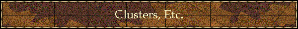 Clusters, Etc.